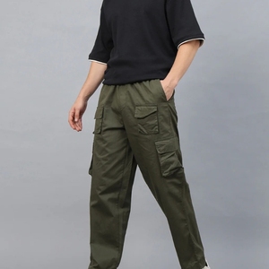 Pantalon tactique en toile de coton camouflage pour homme, randonnée, chasse, multi-poches, pantalon cargo, pantalon safari - Product Image 5