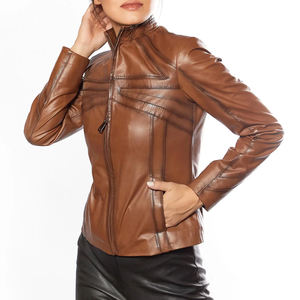 Chaquetas de Cuero para Mujer de Primera Calidad, Servicio OEM, Nuevo Diseño de Última Moda 2026, Chaquetas para Mujer - Product Image 2