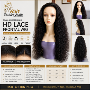 Perruque en dentelle Full HD, cheveux humains indiens, brun miel, longs, Remy, transparente pour base en soie, cheveux de bébé, taille moyenne - Product Image 3