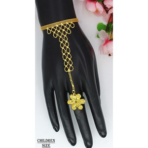 Pulsera joyería precio al por mayor mujeres bebé joyería Dubai indio chapado en oro niños material de latón Dubai joyería India - Product Image 2