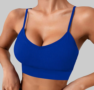 Top Selling Women's Sexy Sports Bra for Fitness Yoga High Support Breathable Gym Running Front Logo Quick Dry Wholesale Seamless - Product Image 1