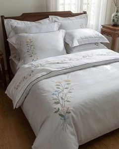 Parures de couette en coton 100% de qualité export, vente en gros, taille Queen et King, pour usage hôtelier - Product Image 5