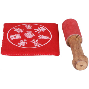 Bol chantant lotus en laiton bouddhiste tibétain de 4 pouces Nouveauté et décoration créative de la maison pour les cadeaux Fabriqué en Inde - Product Image 3