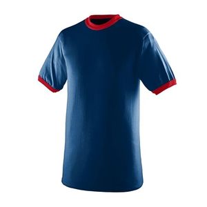 T-shirt homme en polyester, manches raglan contrastées, respirant, vêtements de sport, entraînement de football - Product Image 1