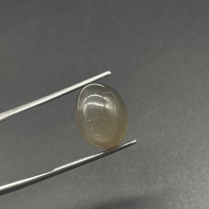 HAYAAT GEMS - Cabujón Ovalado de Piedra Lunar Gris Natural de 8.55 ct, Pulido Suave, Procedente de Rajasthan, para la Elaboración de Joyas - Product Image 2