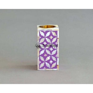 Porte-bougie en os incrusté de qualité supérieure, pièce décorative élégante par Tradebyd - Product Image 6