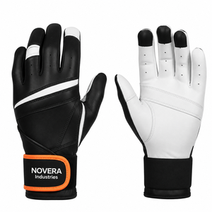 ถุงมือตีเบสบอลรุ่นใหม่ หนังแท้ แขนยาว ถุงมือเบสบอล ซอฟต์บอล ผลิตโดย NOVERA INDUSTRIES - Product Image 2