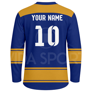 Custom Men's Ice Hockey Jersey Pant Set Professional Hockey Uniform Breathable Moisture Wicking Eco-Friendly Sublimation Printed - Product Image 3