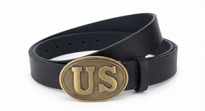Cinturón de Cuero Negro Premium para Hombre, Estilo Heritage con Emblema U, Hebilla Ovalada de Latón Envejecido, Diseño Auténtico y Duradero para Cualquier Ocasión - Product Image 6