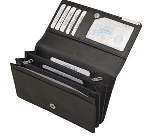 กระเป๋าสตางค์หนัง nappa นุ่มแท้สำหรับผู้หญิงน่ารักมีช่องใส่โทรศัพท์ยาวดีไซน์คลาสสิกใหม่ - Product Image 2