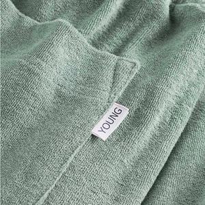 Conjunto de camiseta y pantalones cortos de verano de tela de rizo para hombre, camisas de algodón estampadas informales transpirables - Product Image 6