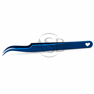 Pinzas Curvas para Pestañas con Diseño de Corazón en Acero Inoxidable, Pinzas de Volumen de 90 Grados, Instrumento de Belleza Curvo de Precisión OEM - Product Image 6