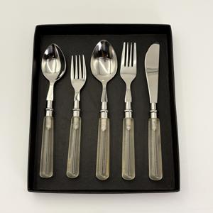 Juego de Cubiertos Reutilizables Ecológicos de Acero Inoxidable de Primera Calidad con Mango de Resina para Cocina, Hoteles, Restaurantes, Venta al por Mayor para Uso Doméstico - Product Image 2