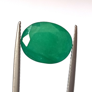 Esmeralda Zambiana Natural de 5.80 Quilates, Facetada, Corte Ovalado, Piedra Preciosa Suelta - Product Image 4