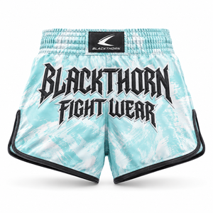 Shorts de sport Muay Thai MMA pour hommes, 100% polyester satiné, séchage rapide et respirant, fermeture à cordon, poches - Product Image 5