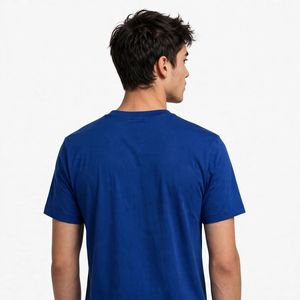 T-shirt unisexe NEXTEX Astronaut Space, bleu royal, en jersey de coton doux, col rond, décontracté - Product Image 3