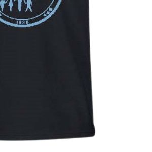 Camiseta negra de manga corta con cuello redondo y estampado gráfico azul, ropa informal para el día a día, ropa cómoda unisex - Product Image 6