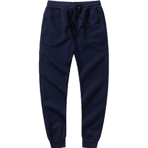 Pantalon de survêtement décontracté pour homme en molleton tricoté respirant 100 % coton, taille mi-élastique, couleur unie, pour l'hiver - Product Image 6