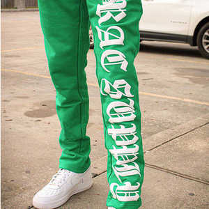 High Quality <b>Men</b> Heavyweight Cotton Baggy Joggers Pants Custom French Terry Oversized Loose Pants Puff <b>Print</b> Sweatpants <b>Trousers</b> - Product Image 5