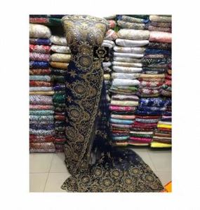 Luxury Fashion Embroidery <b>Fabric</b> For Boutique High Density Sequins Embroidered Net <b>Fabric</b> At Bulk Price - Product Image 2