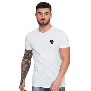 Otoño verano manga corta pulóver camiseta personalizada blanco puro algodón y poliéster fábrica al por mayor - Product Image 1