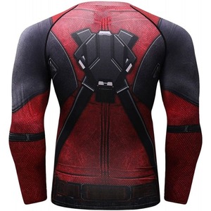 เสื้อรัดรูปผู้ชายทรงสลิมฟิตสำหรับ MMA ออกกำลังกาย ผลิตจากผ้าสแปนเด็กซ์และโพลีเอสเตอร์ แขนสั้น พิมพ์ลายด้วยเทคนิค Heat-Transfer ระบายอากาศได้ดี ออกแบบลายพิมพ์ได้ตามต้องการ - Product Image 3