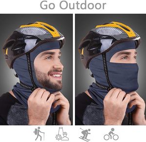 Blue Breathable Balaclava Face Mask Windproof Full Face Cover Adjustable Unisex Hood for Ski Cycling Outdoor - Product Image 3