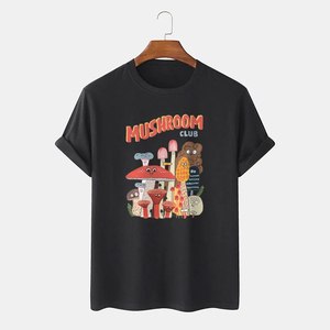 เสื้อยืดแขนสั้นสีขาวสำหรับผู้ชาย คอกลม ทรงปกติ ผ้าฝ้ายเจอร์ซีย์ ระบายอากาศได้ดี แห้งเร็ว เป็นมิตรกับสิ่งแวดล้อม รับผลิตตามแบบ OEM - Product Image 1