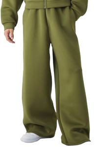 Customized High Quality Men's Zipper <b>Hoodie</b> Tracksuits <b>Oversized</b> Drop Shoulder With Baggy Trouser 100% Cotton <b>Fleece</b> For Winter - Product Image 4