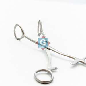Pinzas quirúrgicas Collins para sujeción de lengua, 6.5 pulgadas, mandíbulas anchas de 20 mm, instrumentos de sujeción de acero inoxidable - Product Image 2
