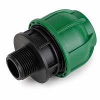 Raccord rapide mâle en PP pour irrigation agricole – Plusieurs tailles disponibles