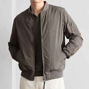 Custom Mens Zip Vintage Cropped Bomber <b>Jacket</b> Metal Rivet Decor Loose Cropped Streetwear Bomber Outerwear Bomber <b>Jacket</b> for Men - Product Image 5