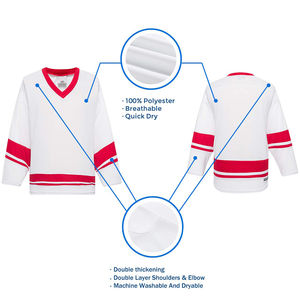 Uniforme de hockey sur glace sur mesure pour équipe, maillot de hockey sur glace professionnel, impression par sublimation, maillot de hockey sur glace - Product Image 5