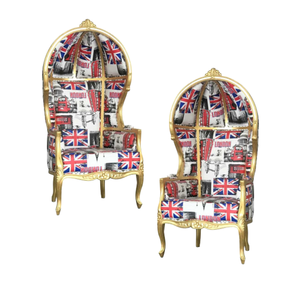 Sillas de trono de lujo de primera calidad con dosel, sillas de trono de madera maciza para uso en hoteles y bodas, precio al por mayor - Product Image 3