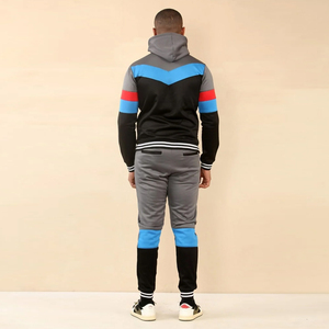 Ensemble de survêtement de sport 2 pièces pour homme, grande taille, en molleton respirant 100 % coton écologique, personnalisable, de haute qualité - Product Image 4