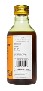Aceite Herbal Ayurvédico Nalpamaradi de Doscientos ML para un Brillo Profundo de la Piel, Acondicionamiento del Cuero Cabelludo, Cuidado Natural de la Piel y el Cabello - Product Image 3