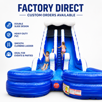 Toboggan aquatique gonflable en gros pour enfants toboggan aquatique extérieur pour fête toboggan aquatique commercial pour piscine