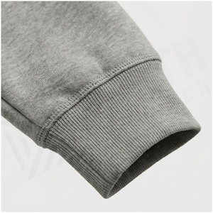 Conjunto de Sudadera con Capucha y Pantalones Deportivos para Mujer, 100% Algodón, Color Gris Sólido, Chándal Informal, Felpa de Peso Medio, para Otoño - Product Image 6