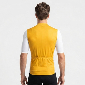 Maillot de cyclisme pour homme à fermeture éclair intégrale, maillot de cyclisme pour homme à séchage rapide, manches courtes, 100% polyester, maillots de cyclisme pour homme - Product Image 2