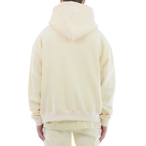 เสื้อสเวตเชิ้ตผ้าฝ้ายสีพื้นมีฮู้ดสำหรับผู้ชาย แขนยาว ทรงหลวม สวมใส่สบายๆ สำหรับฤดูใบไม้ร่วง ระบายอากาศได้ดี น้ำหนักปานกลาง มีเชือกผูก - Product Image 2