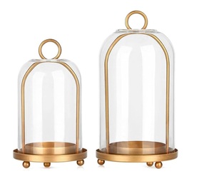 Classic Design Luxury Hanging Home Decor Metal wood Candle <b>Lanterns</b> <b>set</b> of 2 Pcs With Gold Color Finished for Home & Garden - Product Image 2