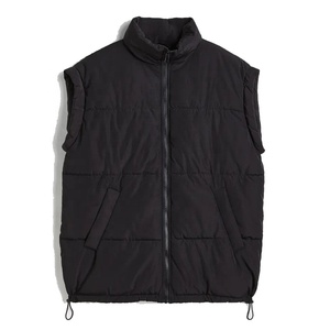 2024 chaleco acolchado de invierno sin mangas personalizado para hombre, soporte de alta calidad, impermeable, ecológico, logotipo OEM, tela acolchada fina - Product Image 1