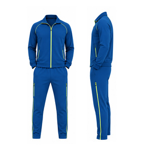 Men Sport Tracksuits Custom OEM Fleece Training Set Zip Jacket Jogger <b>Pants</b> Wholesale Athletic Gym Wear Supplier Bulk Sportswear - Product Image 6