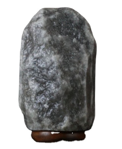 Premium Quality Handcrafted OEM Natural Gray Himalayan Rock Salt Lamp With Wooden Base and <b>Dimmer</b> Switch for Decoration & Gift - Product Image 2
