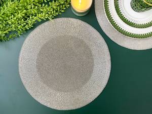 Embroidered Bohemian <b>Round</b> Polyester Cotton Table Placemat-Elegant Luxury Dining <b>Mat</b> Washable & Eco-Friendly Handmade - Product Image 5