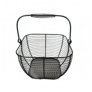 Panier de rangement en fil métallique avec poignées, panier organisateur décoratif en maille de fer pour la cuisine, les œufs, les légumes, les fruits et le rangement - Product Image 1