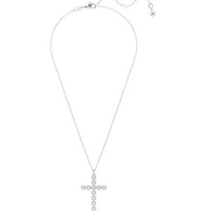 Colgante de Cruz con Ojo de Oro Blanco de Alta Calidad, con Moissanita, Estilo Hip Hop, Joyería al por Mayor, Suministro a Granel desde India - Product Image 3