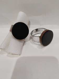 New Style Wood <b>Resin</b> Napkin <b>Ring</b> Tableware Decor Epoxy <b>Resin</b> Napkin <b>Ring</b> Modern Style factory wholesale For Kitchen Hotel Use - Product Image 5