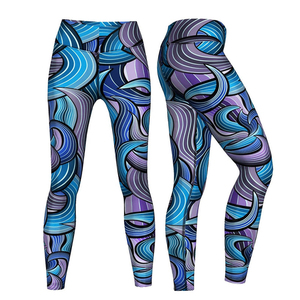 Leggings de sport sans couture en sublimation pour femmes, vente en gros, leggings de compression sur mesure pour femmes, personnalisés - Product Image 1
