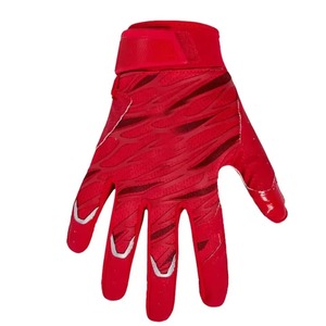 Gants de football américain personnalisés de haute qualité avec logo imprimé, poignées antidérapantes, design léger, vêtements de sport pour hommes, fermeture auto-agrippante - Product Image 4